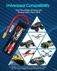HOOVO 3S battery for FPV quads and small RC aircraft.