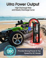 HOOVO two-pack battery set ready for high-performance RC activities