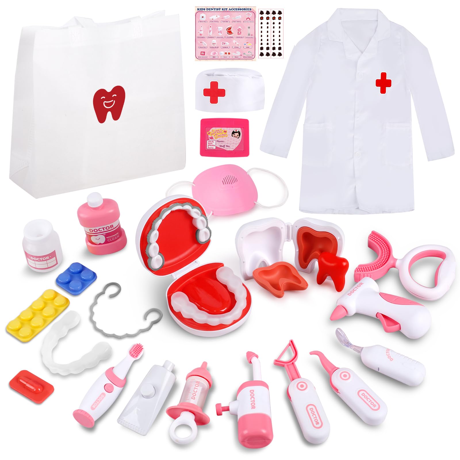 Hopandos dentist play set comes in gift box, ready for celebrations.