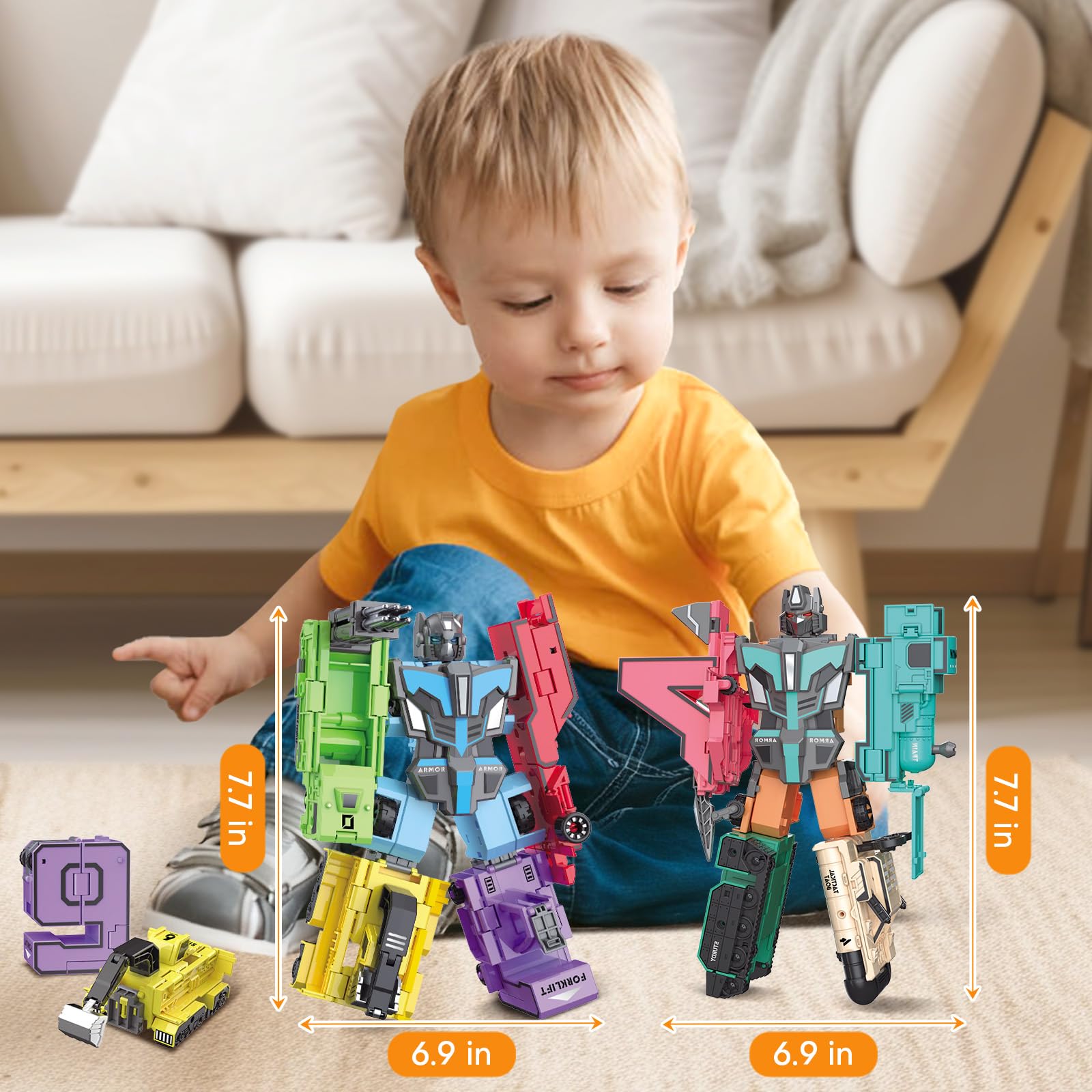 HOPANDOS STEM learning play robot toy supports fine motor skills.