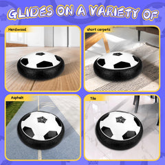 HopeRock hover soccer ball foam bumper protects furniture during play.