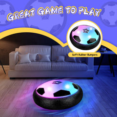 HopeRock hover soccer ball with LED lights adds sparkle during games.
