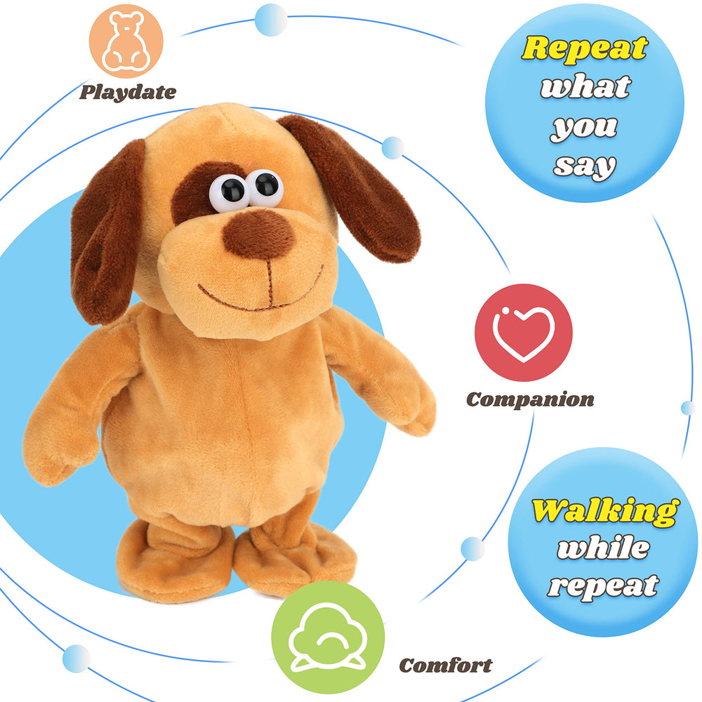 Hopearl 8-inch compact dog fits small hands for easy, portable fun.