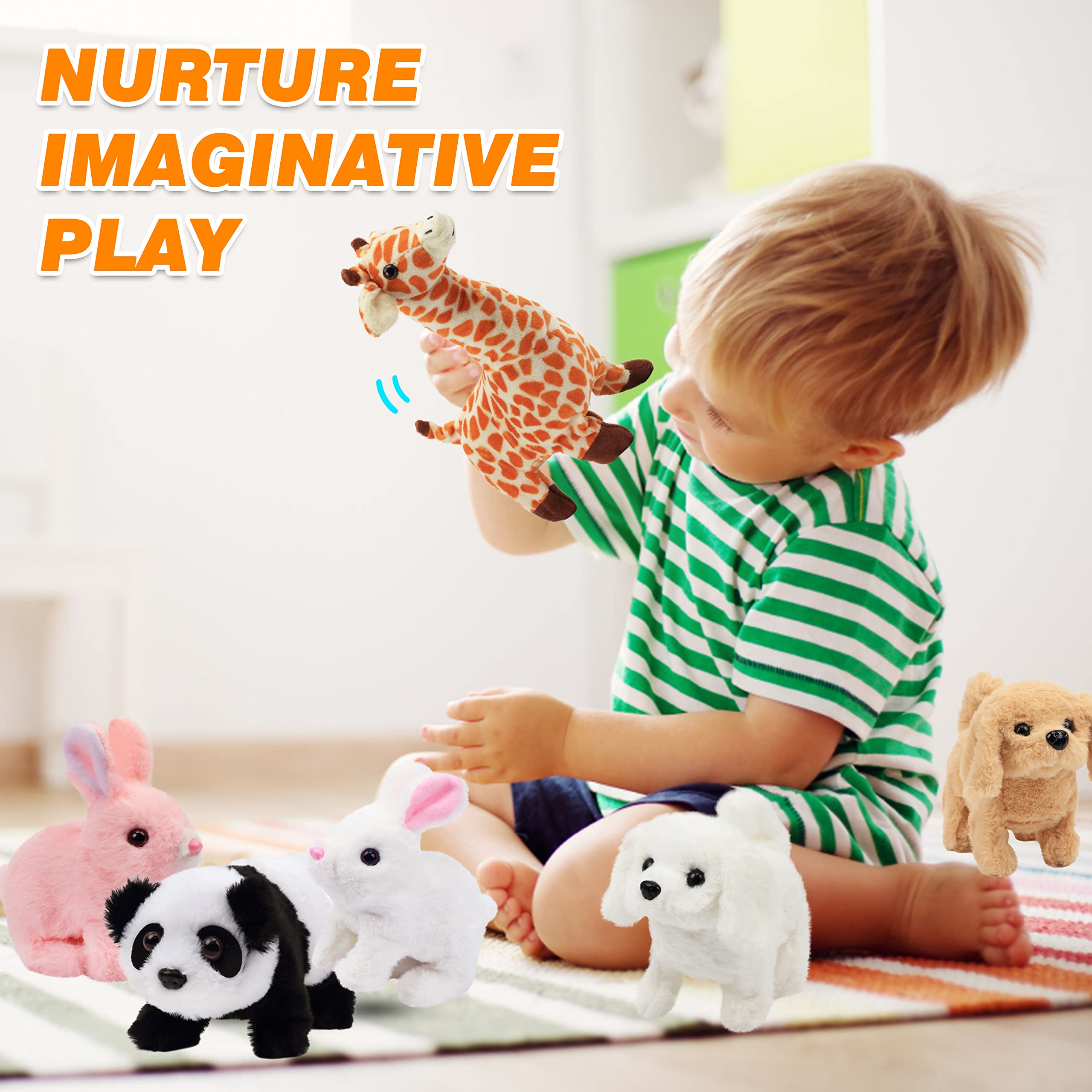 Hopearl battery-operated walking dog toy ready to play