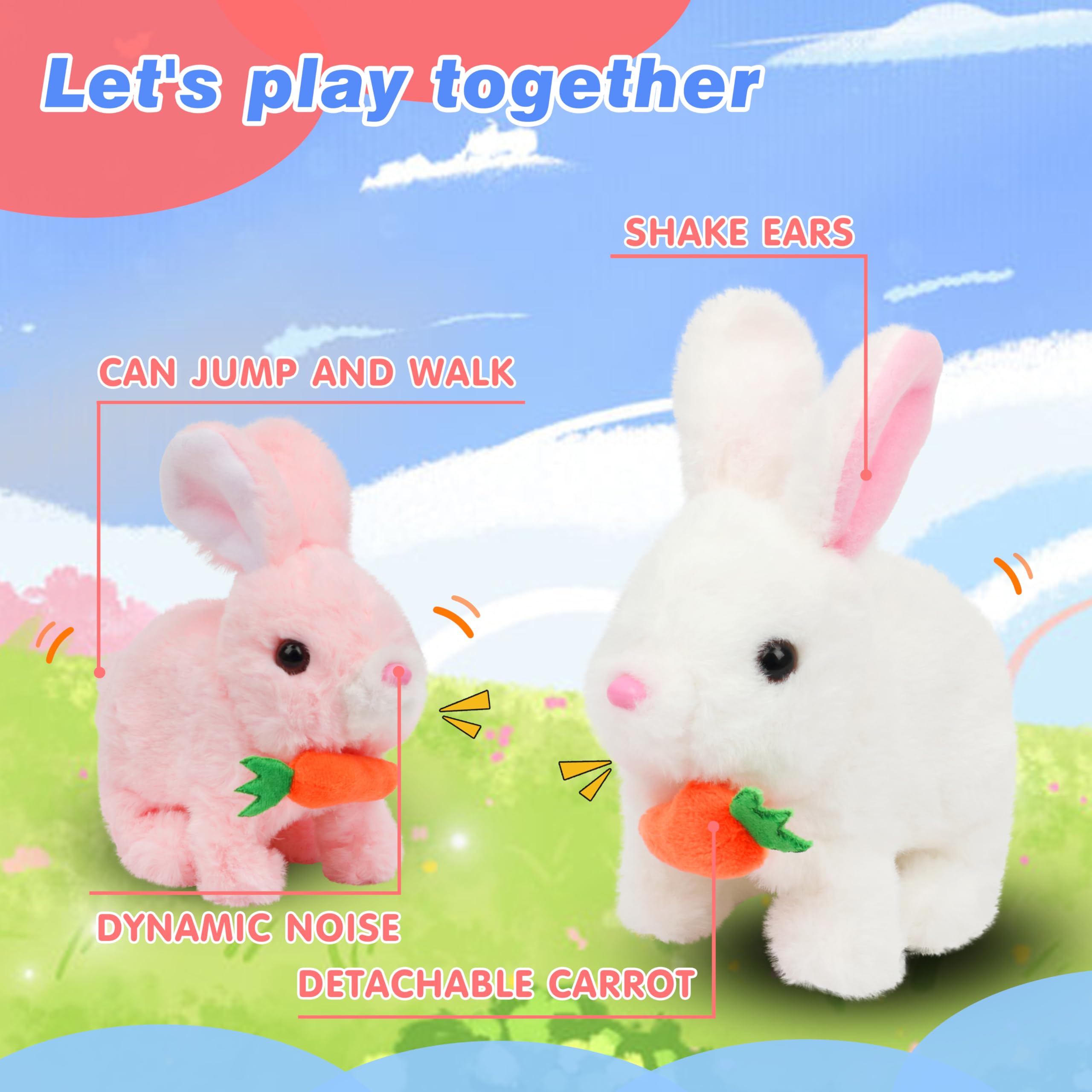 Hopearl bunny nose twitch feature adds interactive fun to cuddly play