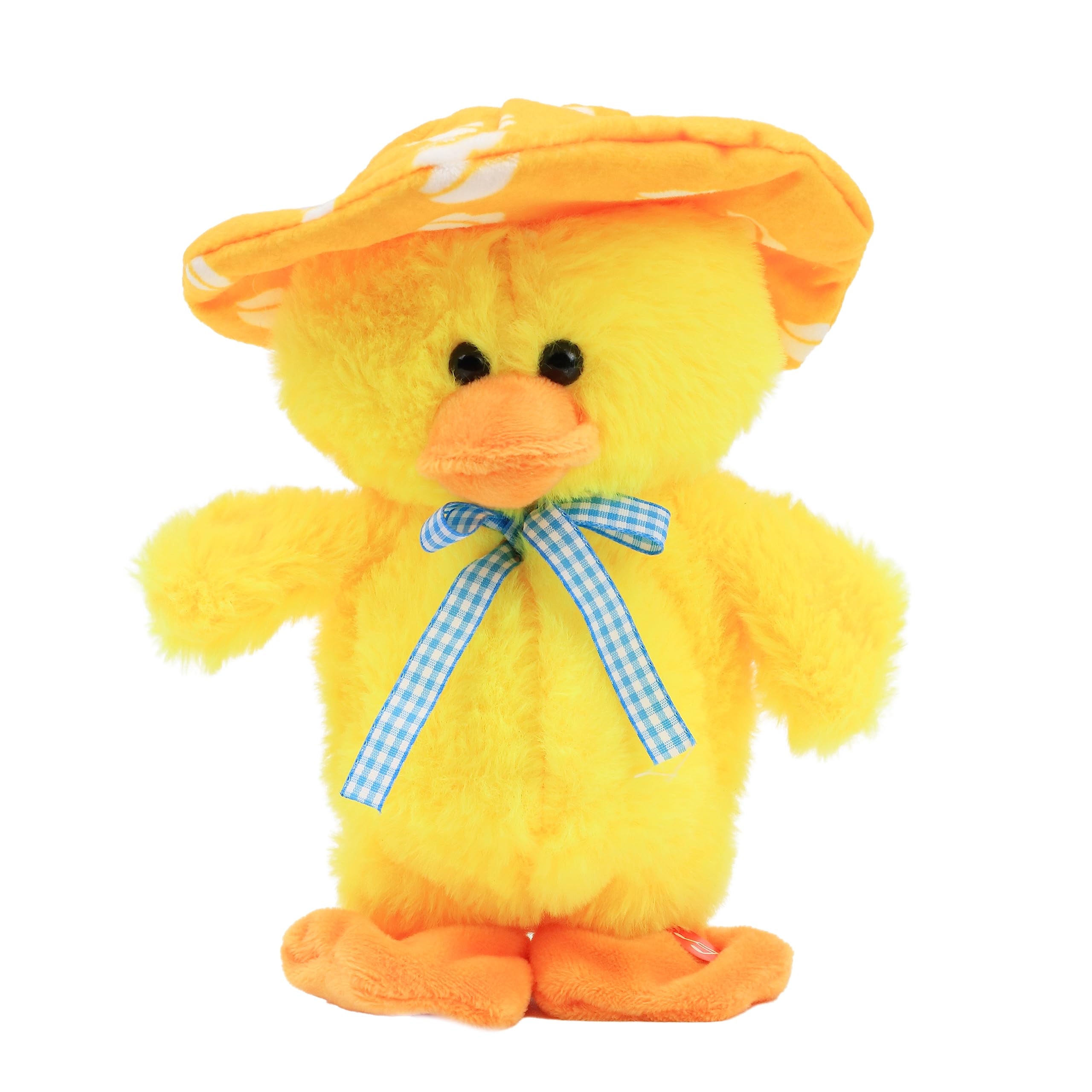 Hopearl compact 8-inch duck fits comfortably in small hands for toddlers.