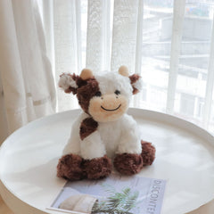 Hopearl cow plush surface detail, perfect for sensory exploration.