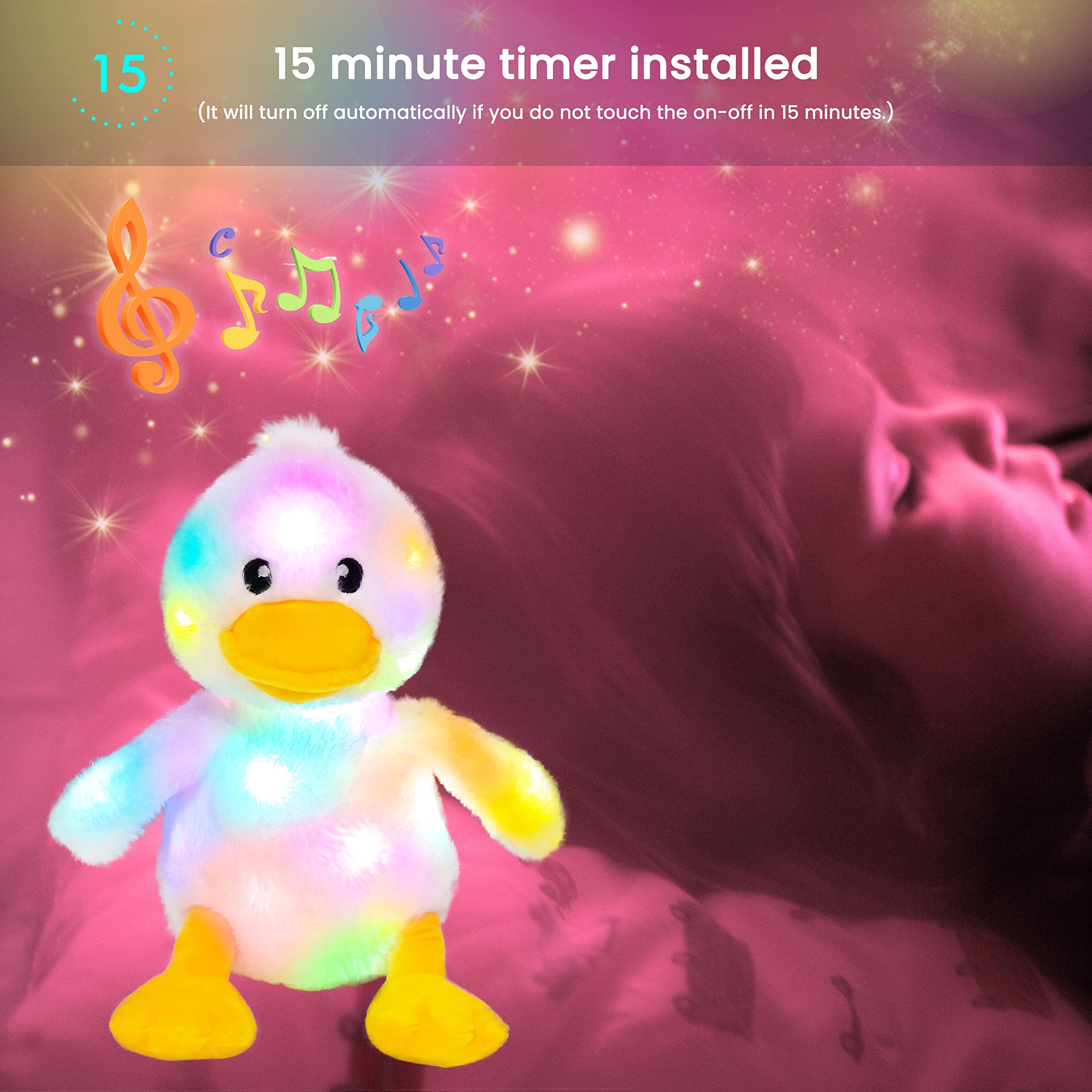 Hopearl duck serves as a bedtime companion for kids