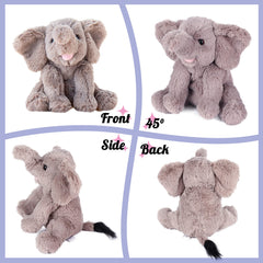 Hopearl elephant stuffed animal with baby-safe materials for gentle playtime.