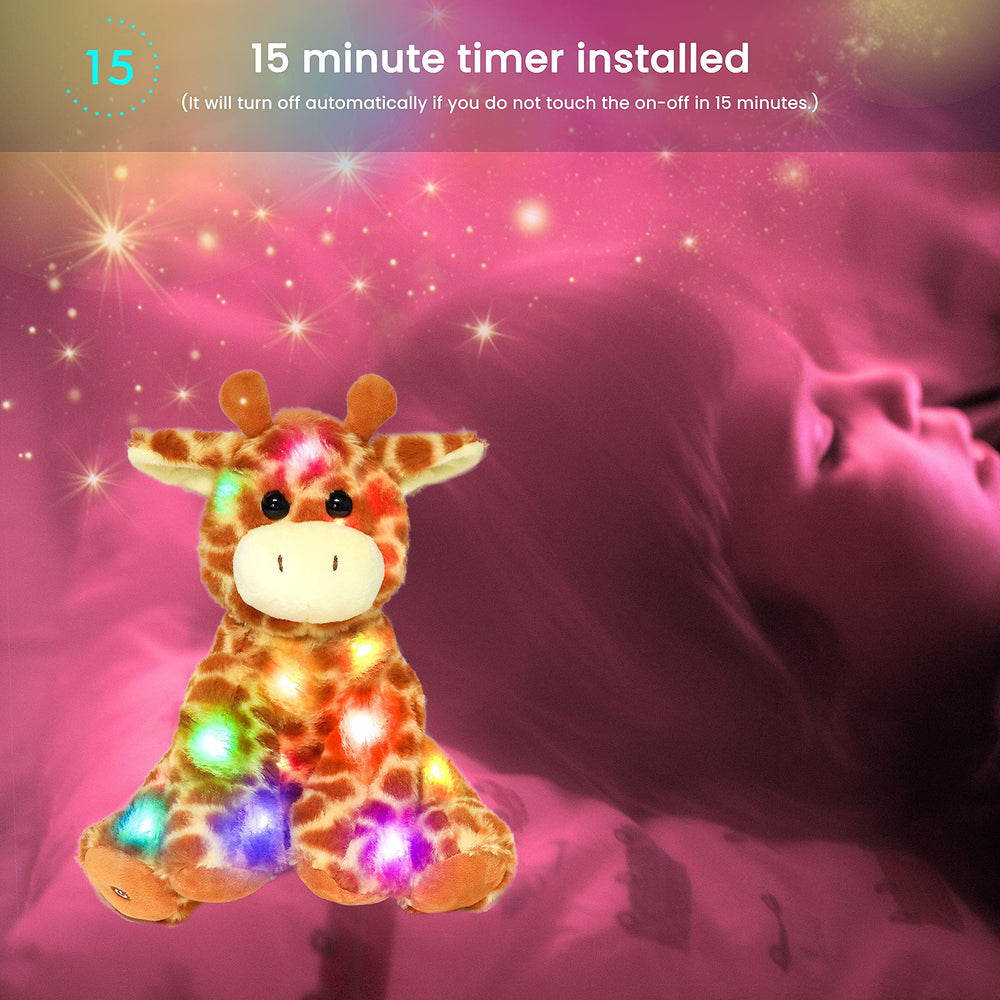 Hopearl giraffe plush glow aid designed for sleep routines.