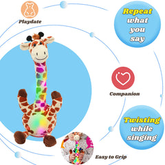 Hopearl Glowing Dancing Giraffe Toy dancing mode demonstrates active, entertaining playtime.