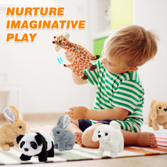 Hopearl hopping rabbit 7-inch size fits small hands for portable fun