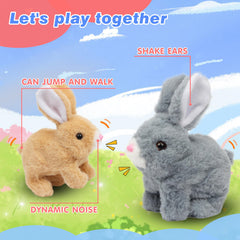 Hopearl hopping rabbit mouth chew motion adds realistic animal behavior.