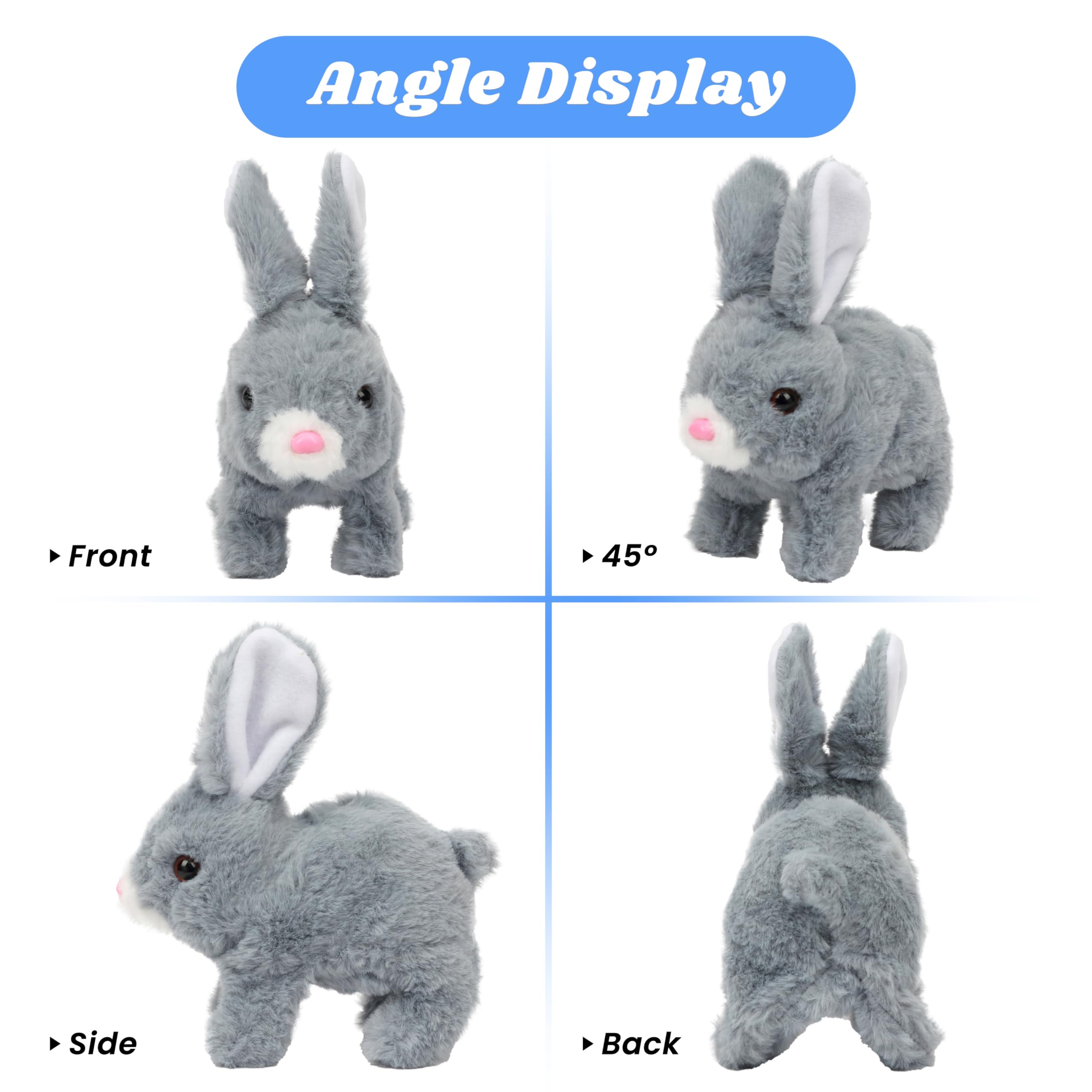 Hopearl hopping rabbit nose twitch provides lifelike cues during interaction.