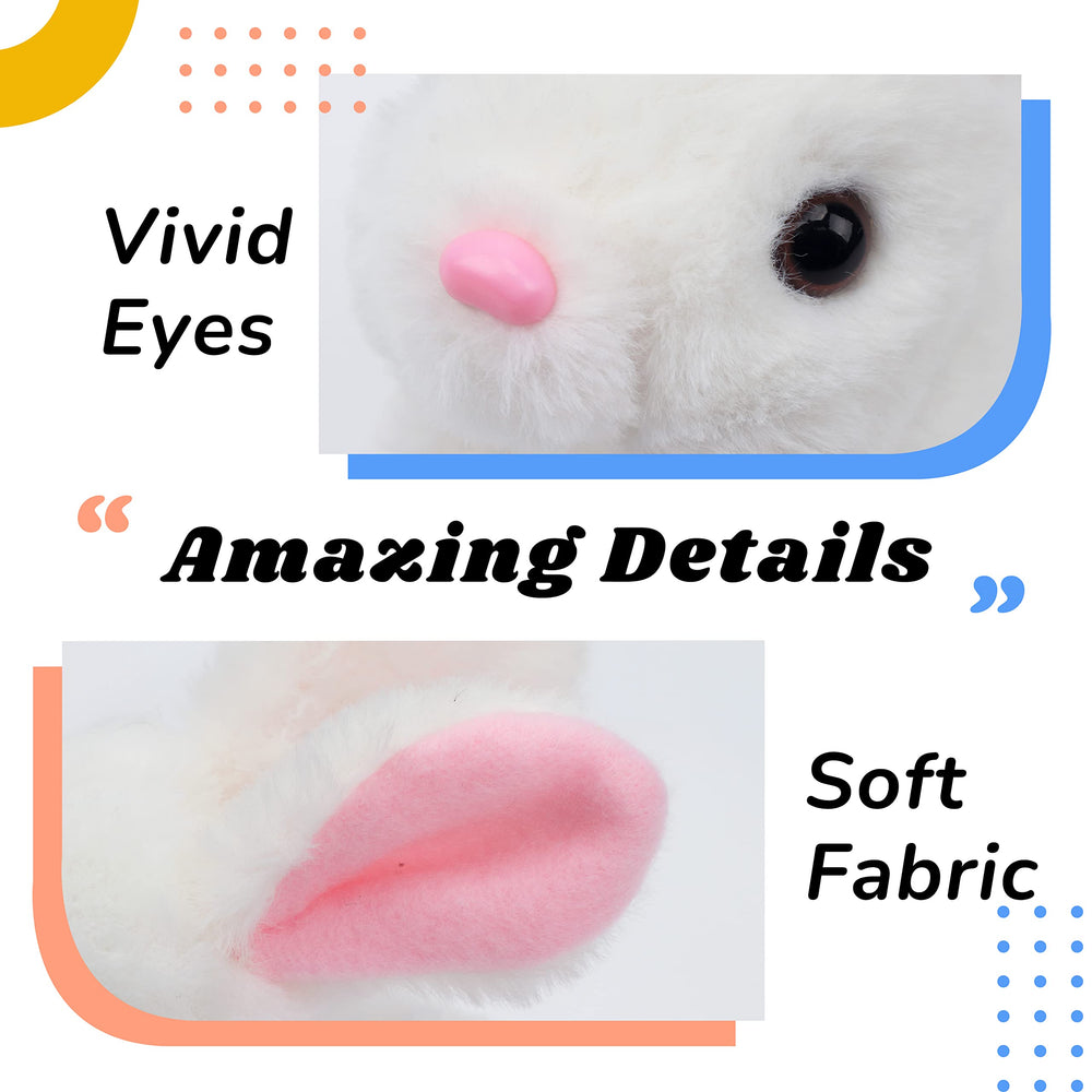 Hopearl 7-inch bunny is portable and easy to carry for travel