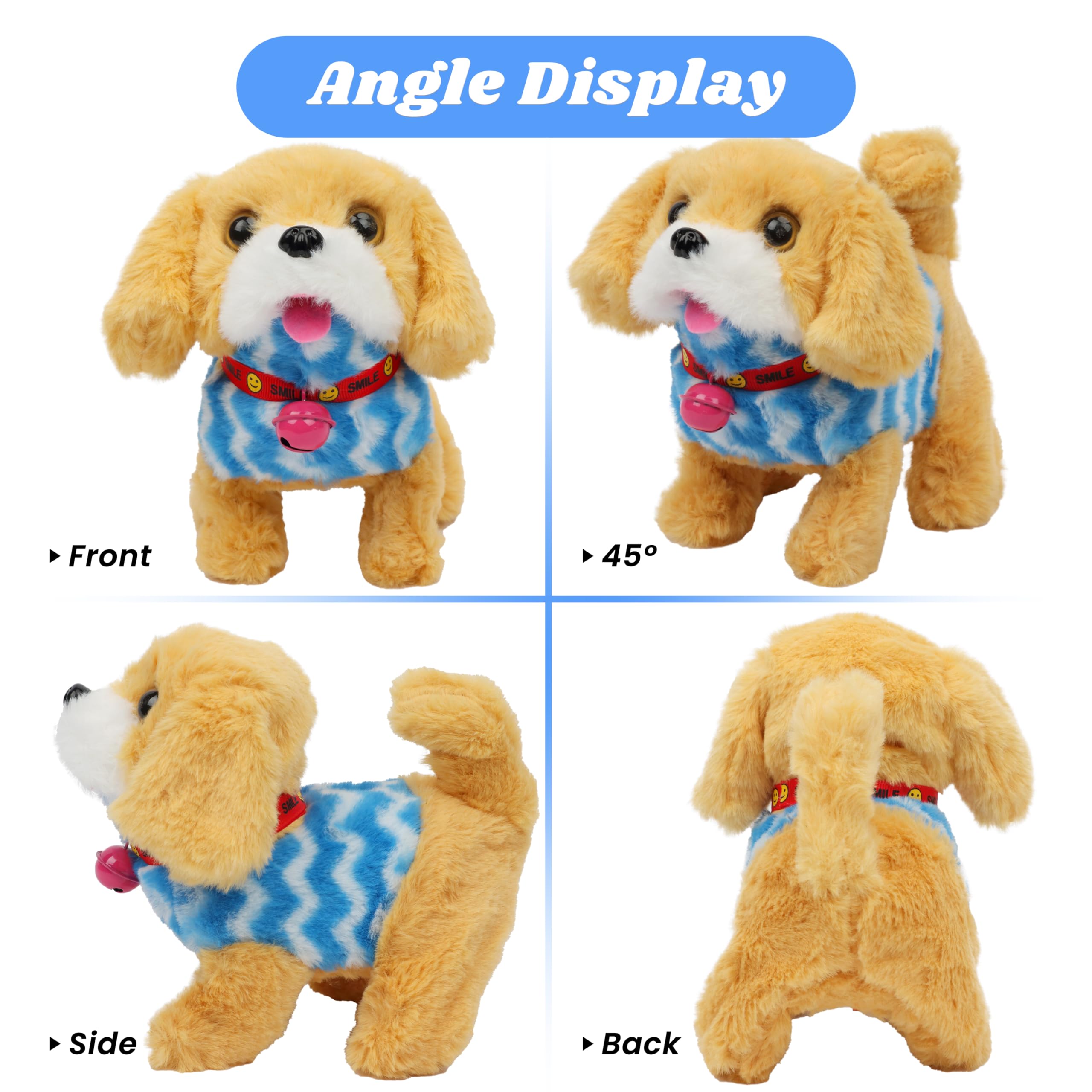 Hopearl interactive plush moving head demonstrates lifelike pet motion.