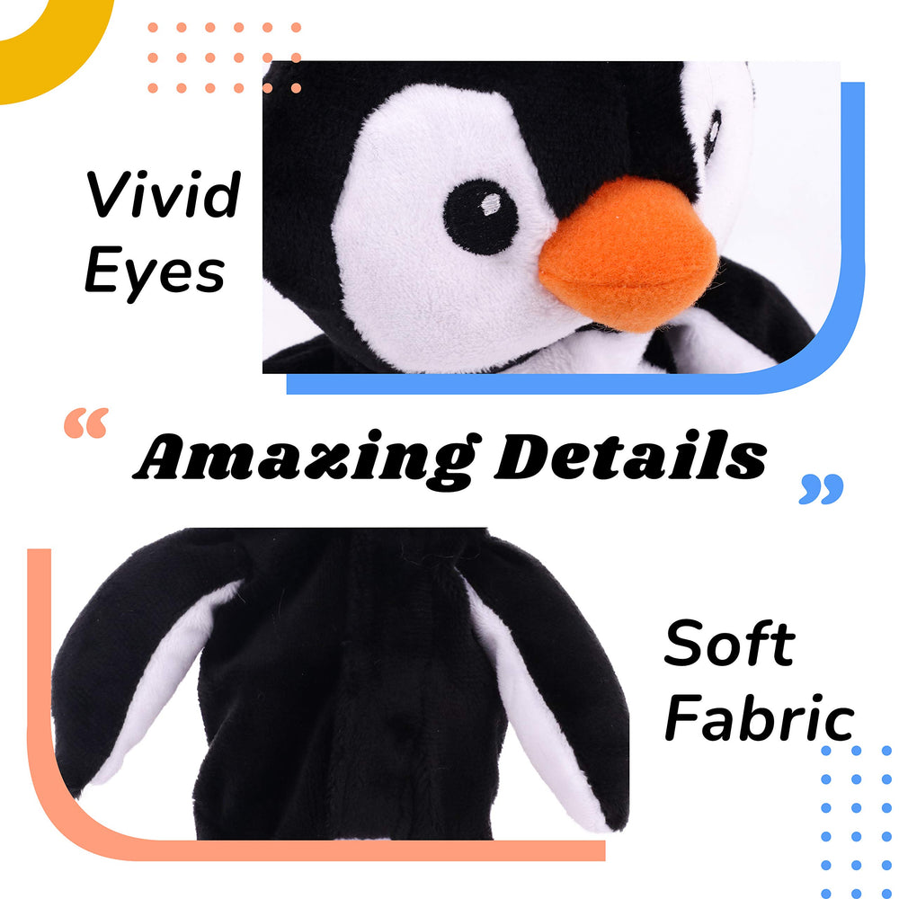 Hopearl Penguin hand press action shows responsive repetition feature