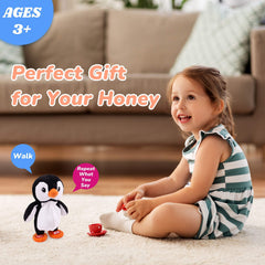 Hopearl Penguin size 7.5-inch shows portable toddler-friendly companion