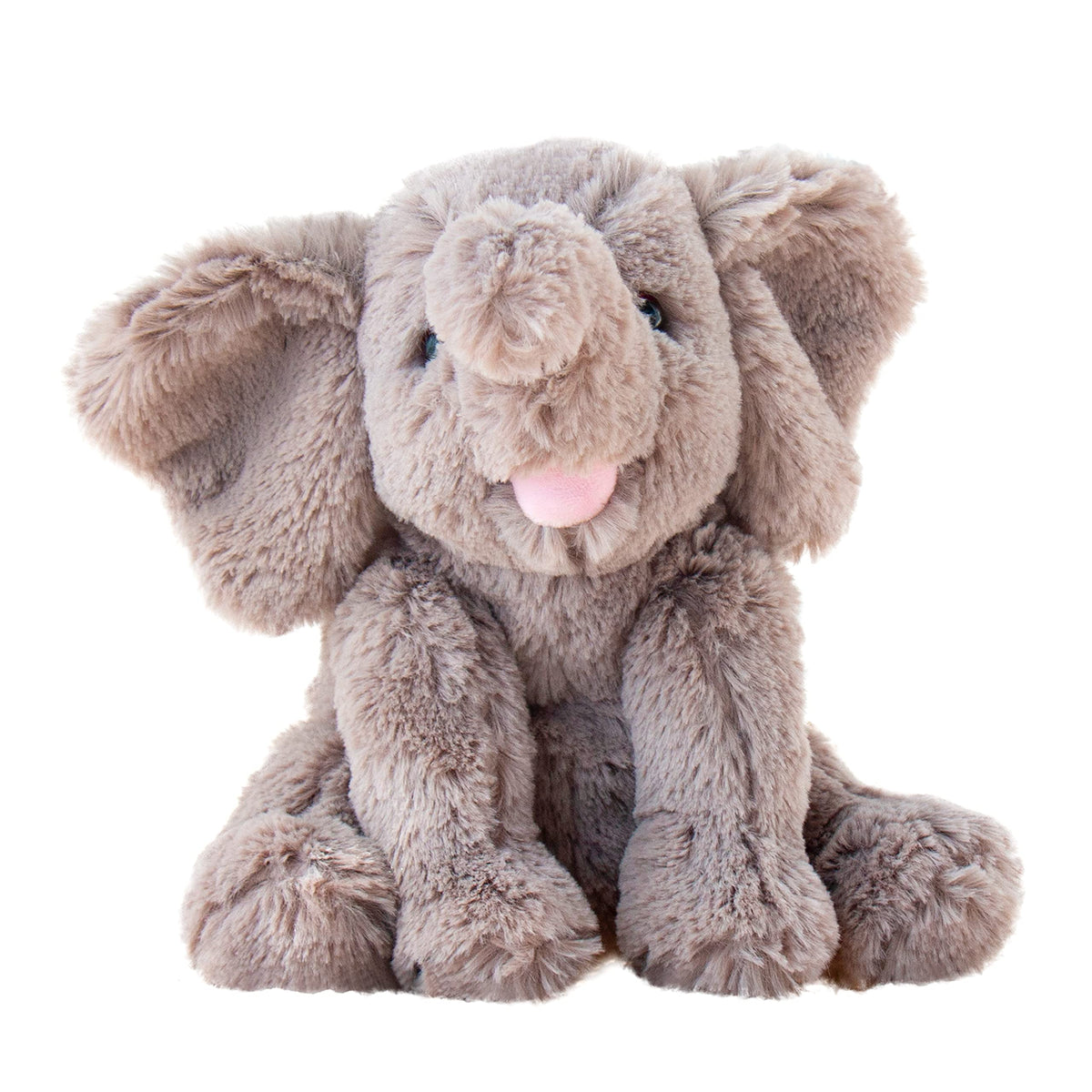 Hopearl plush calf elephant toy in gray, ultra-soft cuddle buddy for kids.