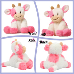 Hopearl plush cow toy with durable build, ideal for kids' imaginative play.