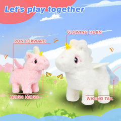 Hopearl portable 7-inch unicorn easy to bring along for travel.