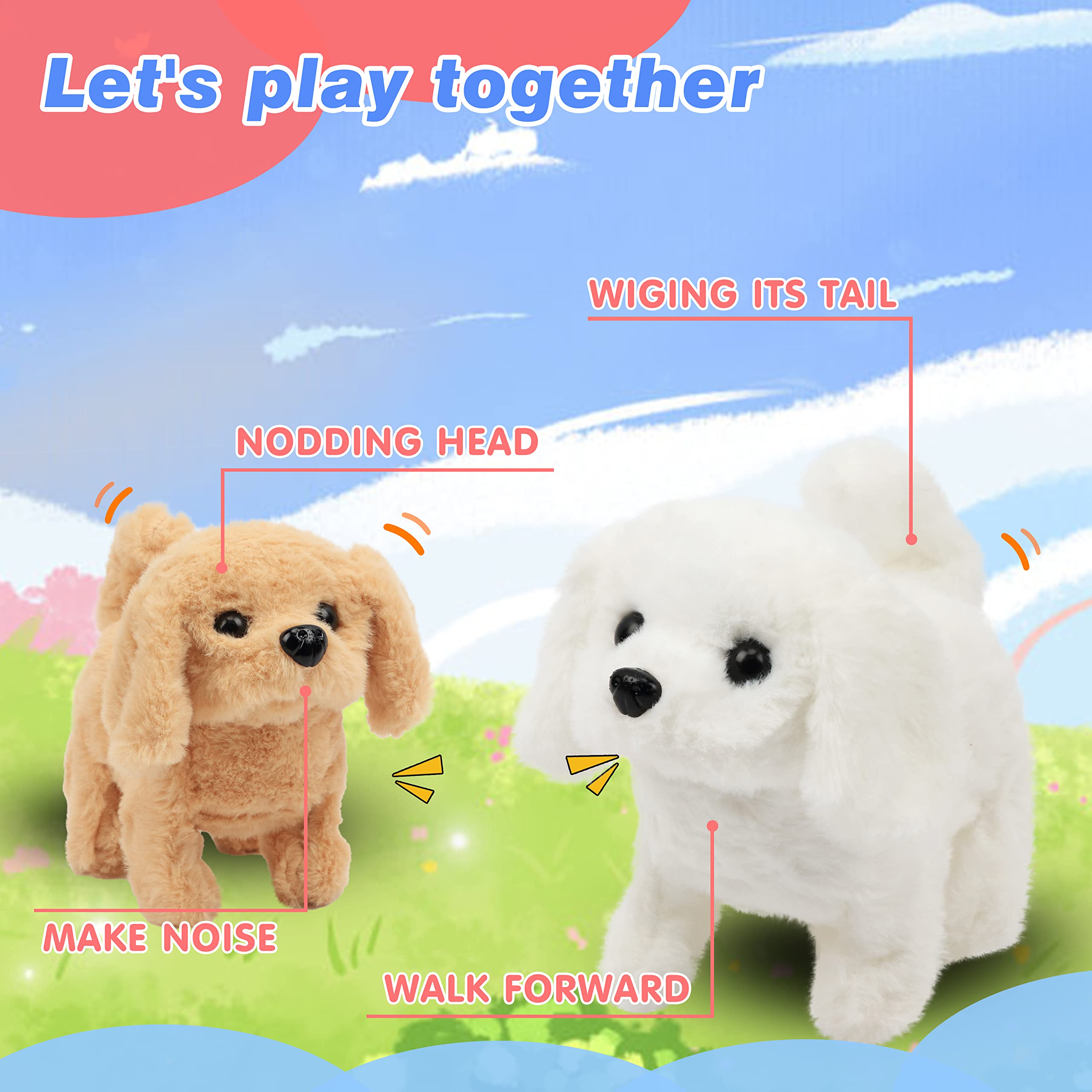 Hopearl portable seven-inch dog toy fits small hands for on-the-go fun.