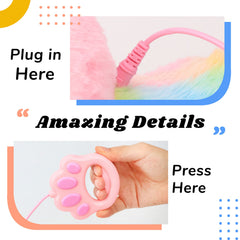 Hopearl Rainbow Walking Cat toy for colorful, engaging playtime.