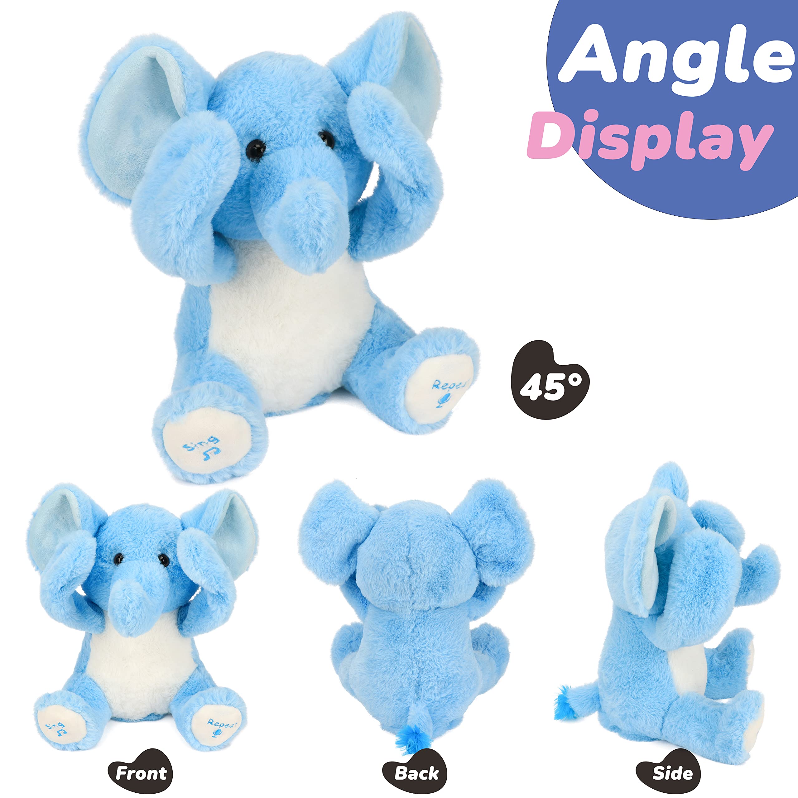 Hopearl soft-plush-elephant with a cuddly, safe texture.