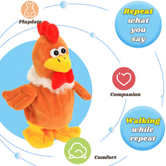 Hopearl Talking Chicken demonstrates language practice through lively dialogue.