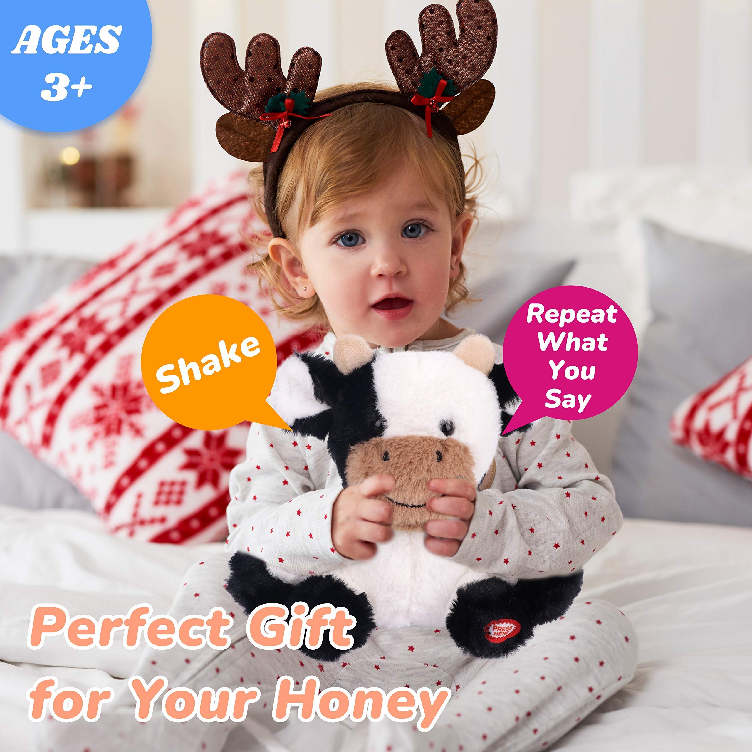 Hopearl Talking Cow learning-play supports imaginative language during storytelling and pretend play.