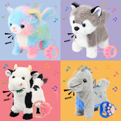 Hopearl ten-point-five-inch walking cat fits kids' small hands.