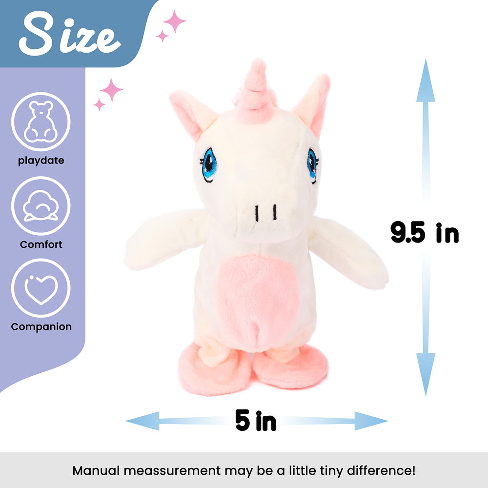Hopearl unicorn walking motion adds engaging movement during pretend play.