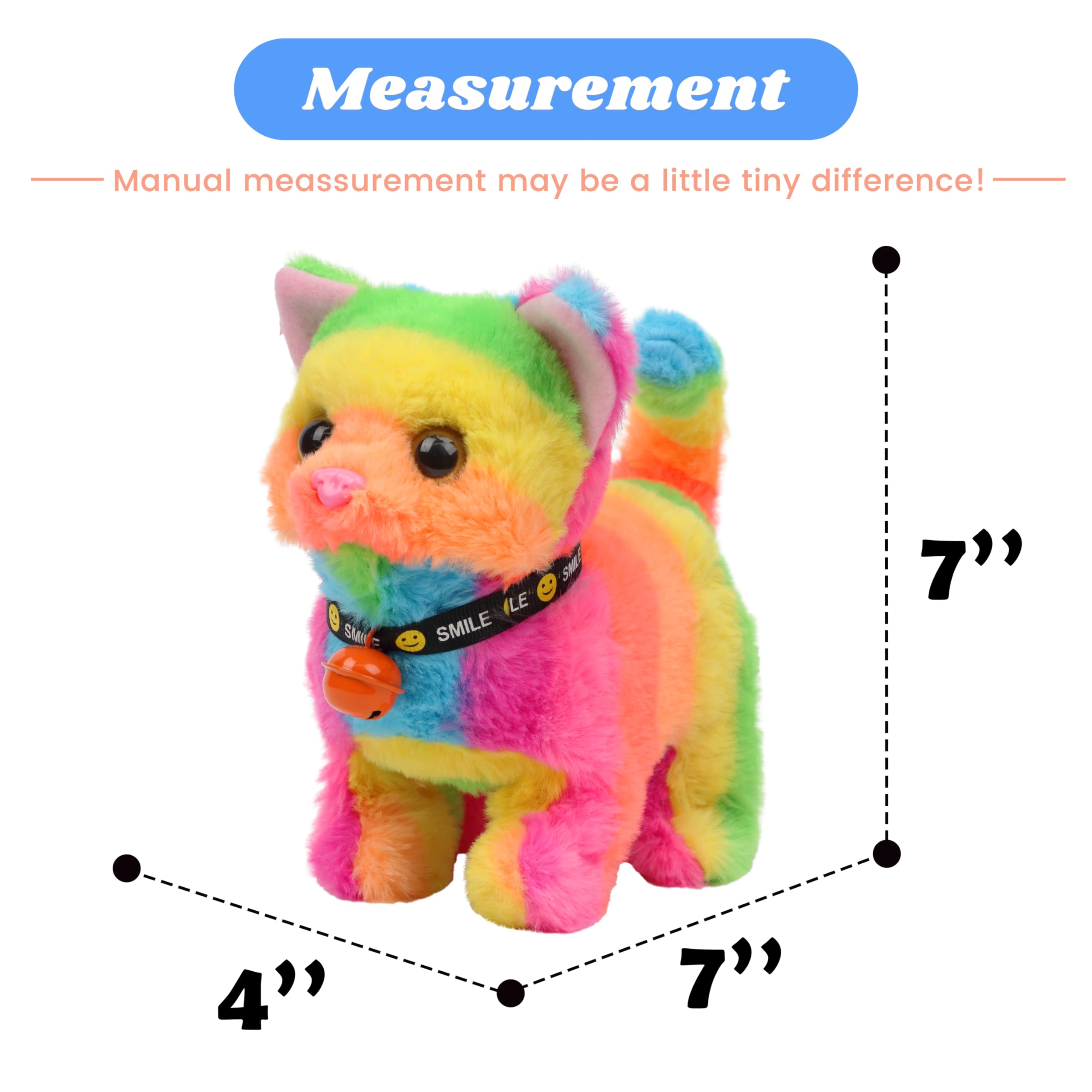 Hopearl Walking Cat head-nod action fosters imaginative play and focus.