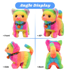 Hopearl Walking Cat tail-wiggle motion adds dynamic movement for pretend play.