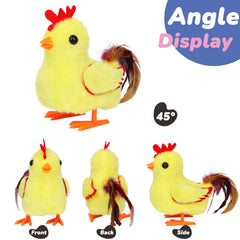 Hopearl Walking Chicken Toy yellow plush for soft sensory play.