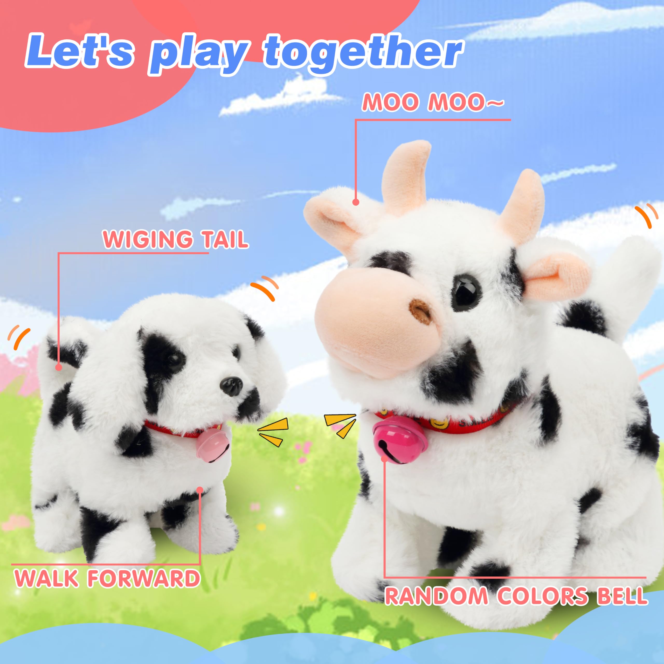 Hopearl Walking Cow nodding head animation invites interactive storytelling