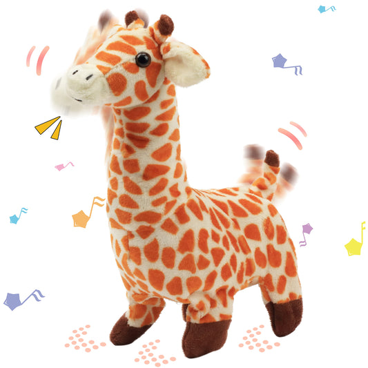 Hopearl Walking Giraffe toy, front view, ideal for imaginative play and quick storytelling.