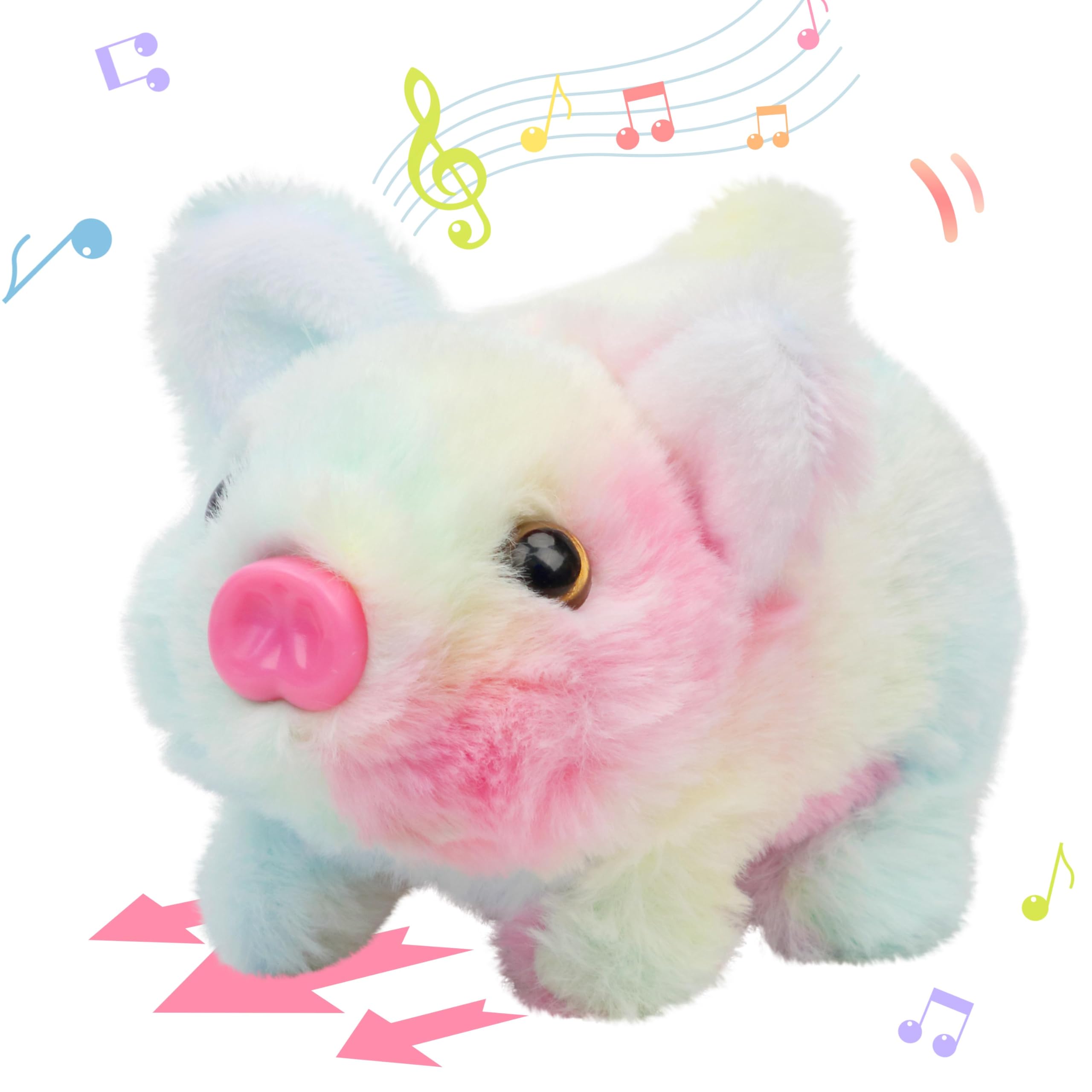 Hopearl Walking Piggy 8-inch toy walking forward with sound for engaging play