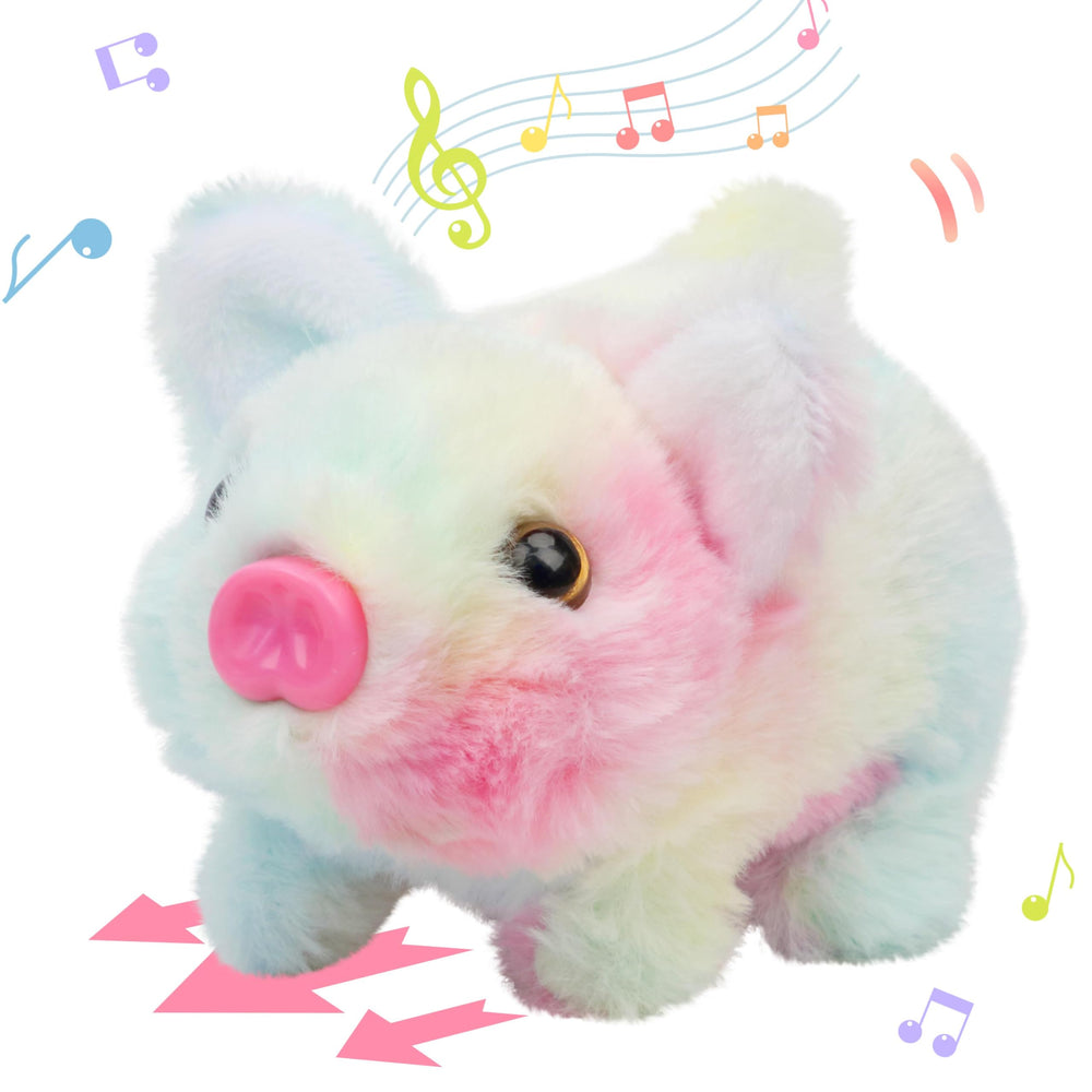 Hopearl Walking Piggy 8-inch toy walking forward with sound for engaging play
