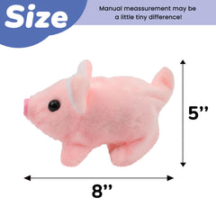 Hopearl Walking Piggy side view highlights soft fabric and friendly design for playtime.