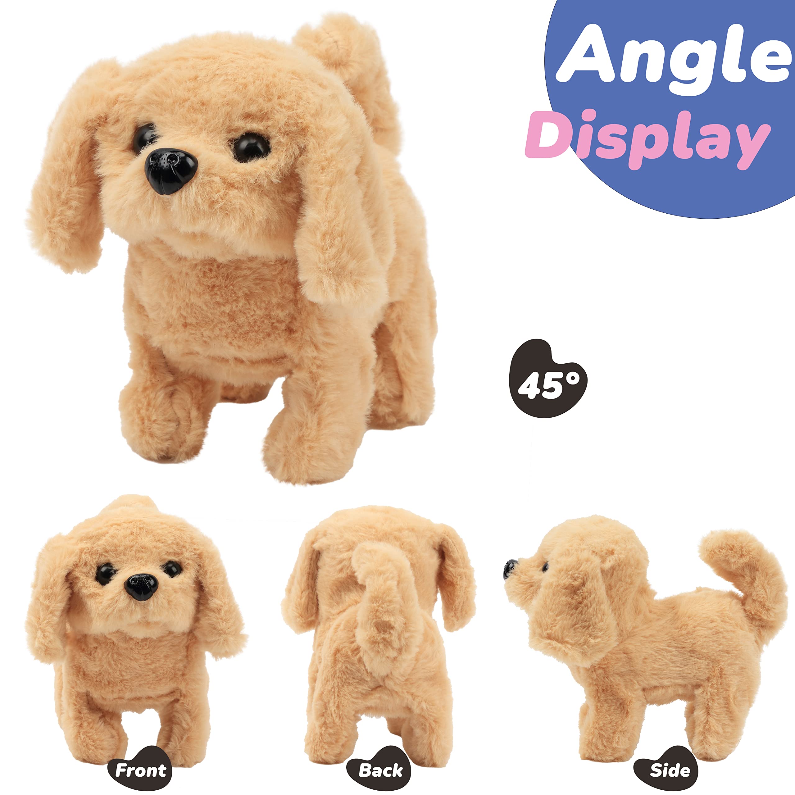 Hopearl wiggling tail dog toy adds motion for lively games