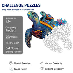 Hopelucr sea turtle puzzle completed highlights a family-friendly challenge.