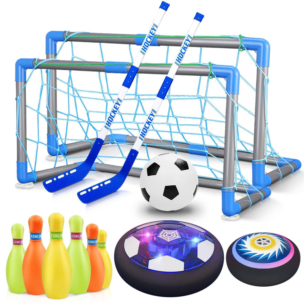 HopeRock 3in1 hover soccer ball with LED lights for exciting indoor or outdoor play.