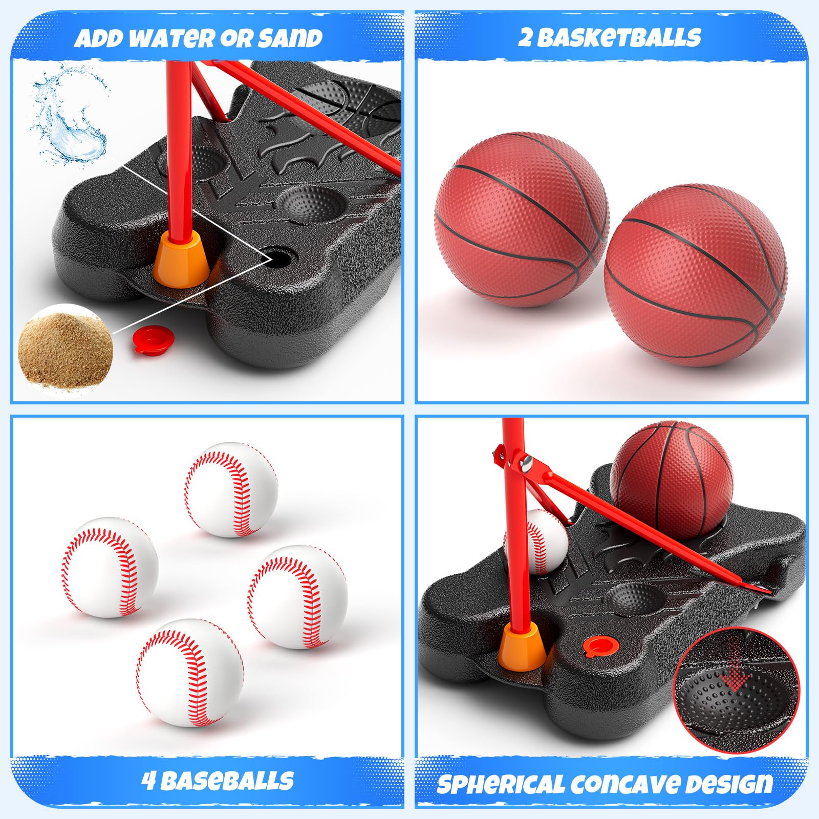 HopeRock kid-friendly 2in1 setup supports indoor and outdoor fun for ages 3 to 8.