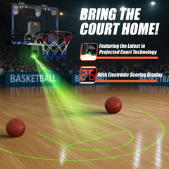 HopeRock hoop with electronic scoring and celebratory sounds for real-time feedback