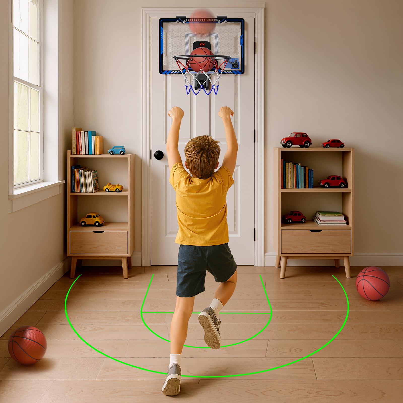 HopeRock kids playing indoors with a mini hoop gift idea