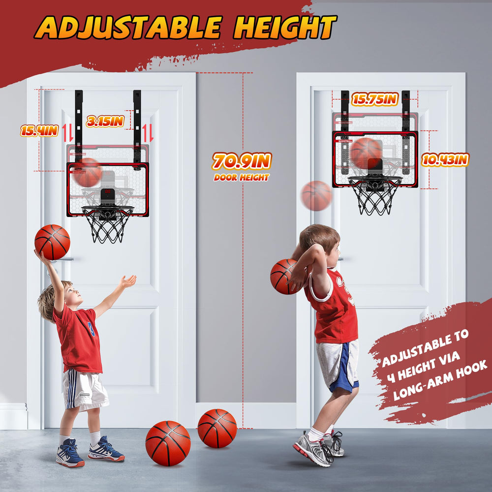 HopeRock LED-lit hoop provides bright feedback during games.