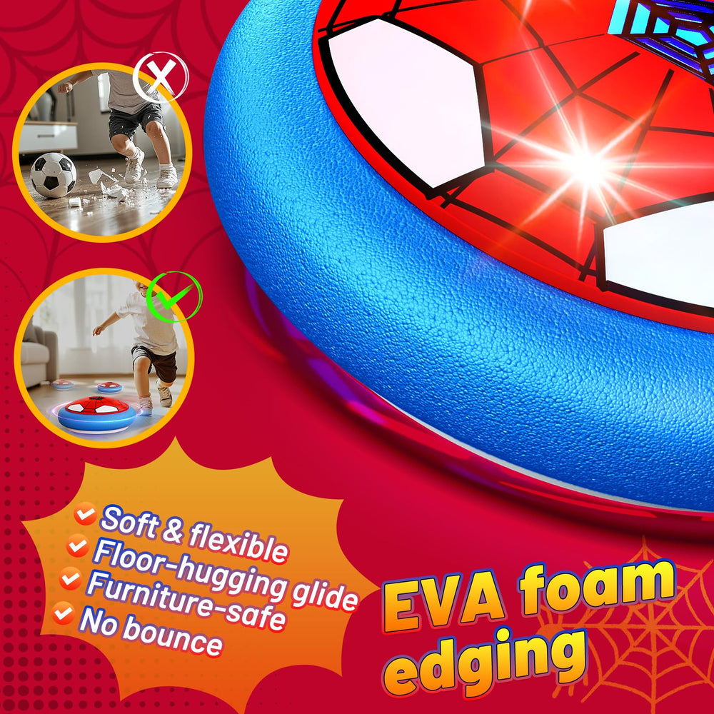 HopeRock hover balls suitable for indoor and outdoor play on multiple surfaces