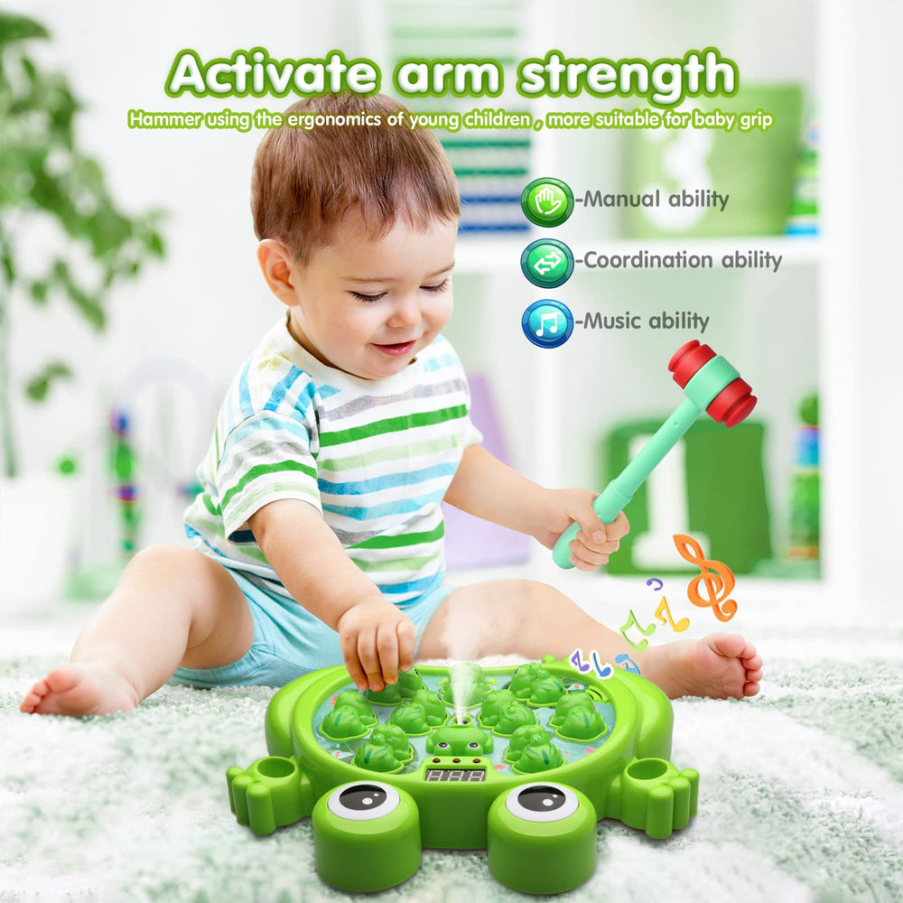HopeRock Frog Game Toy lights up frogs to guide visual recognition