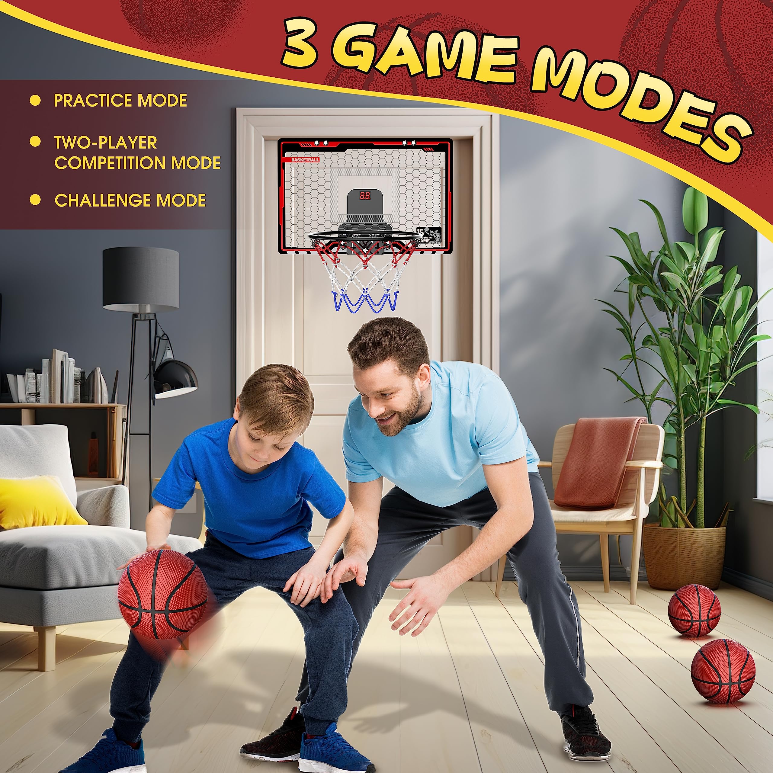 HopeRock protective foam padding reduces noise during games.